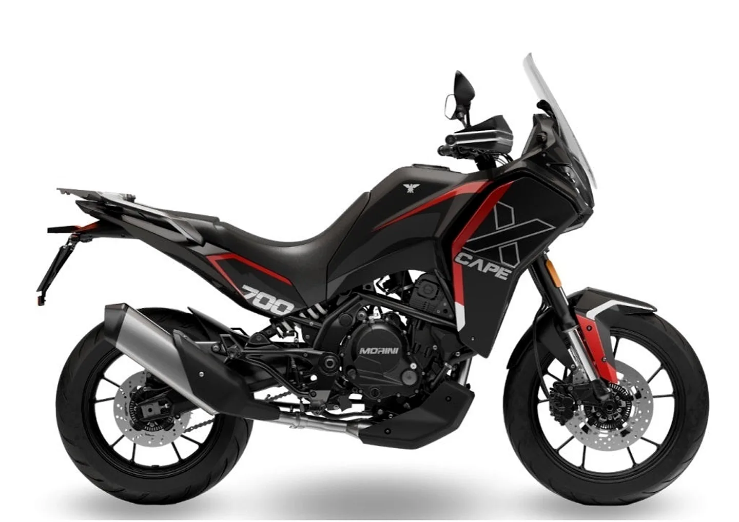 Moto Morini X-Cape 700 Black alloy wheels, 2026. gads