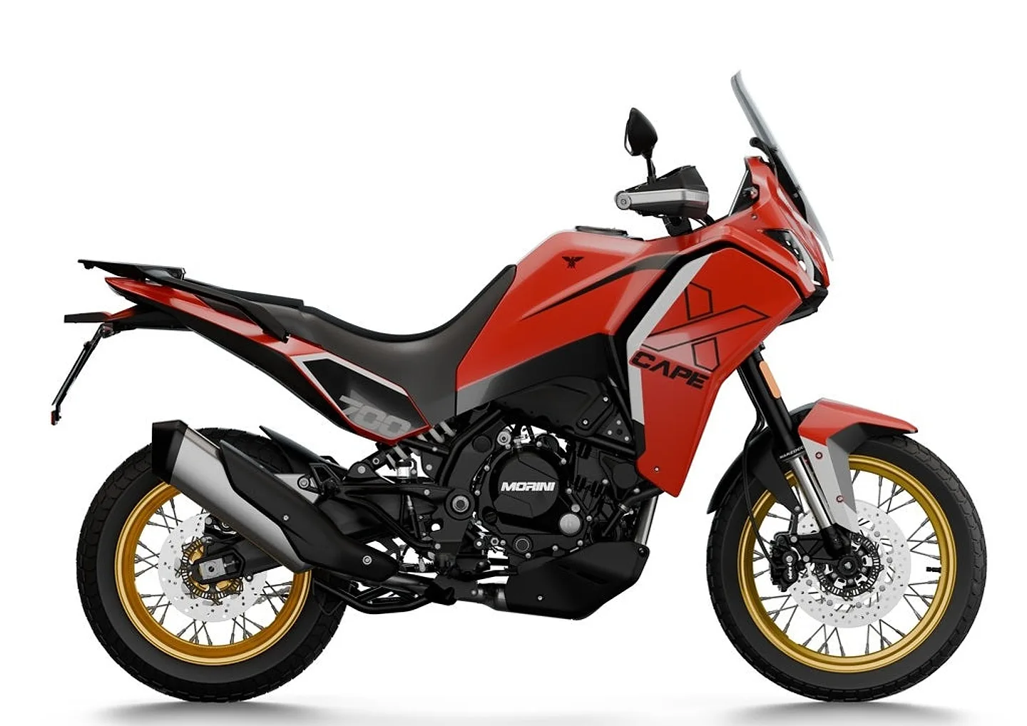 Moto Morini X-Cape 700 Red Golden Wheels, 2026. gads